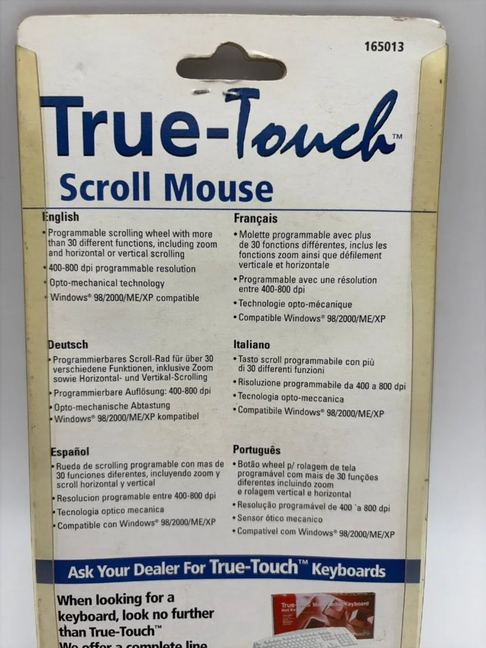 Manhattan True-Touch USB Scroll Mouse 165013 New